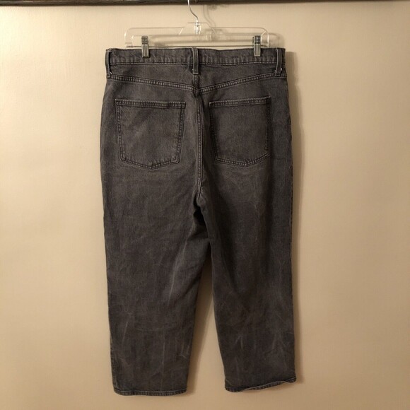 Universal Thread High-Rise Vintage Straight Jeans 14/32R Gray Denim Button Fly - Picture 7 of 10